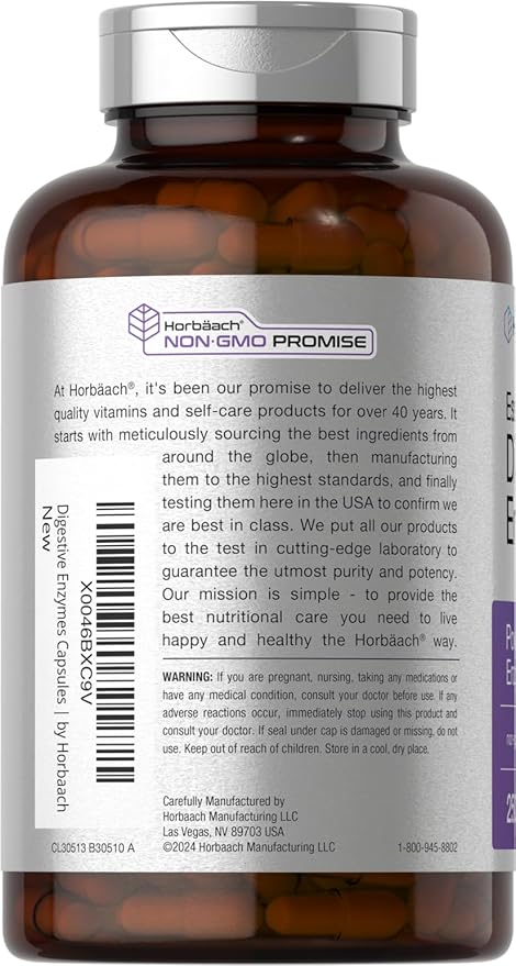 Horbäach Essential Digestive Enzymes 250 Capusles