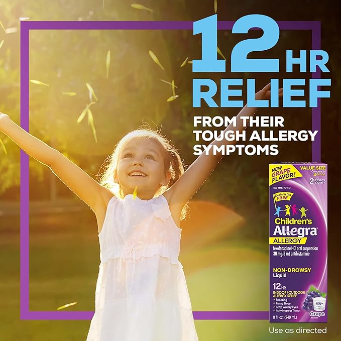 Allegra Children's 12HR Allergy Relief Non-drowsy 8 oz.