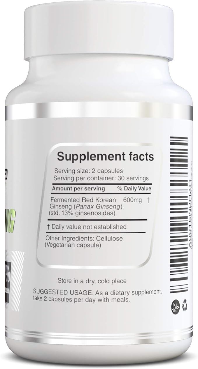 Korean Red Ginseng Fermented 10:1 (13% ginsenosides) 6 Years