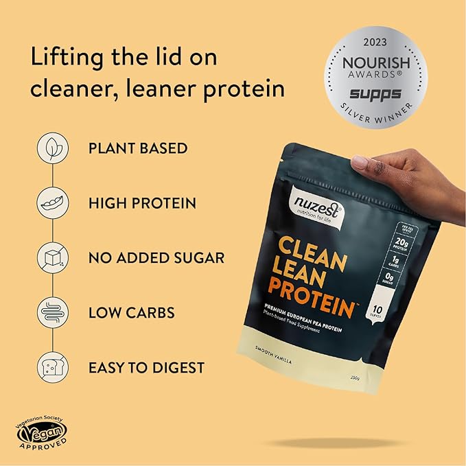 Nuzest - Vegan Pea Protein Powder 8.8 oz 1))