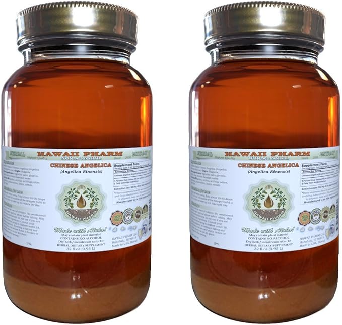 Angelica Chinese Alcohol-Free Liquid Extract, Organic 2x32 oz