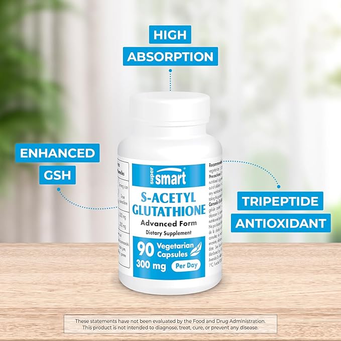 Supersmart - S-Acetyl Glutathione 300mg per 90 Vegetarian