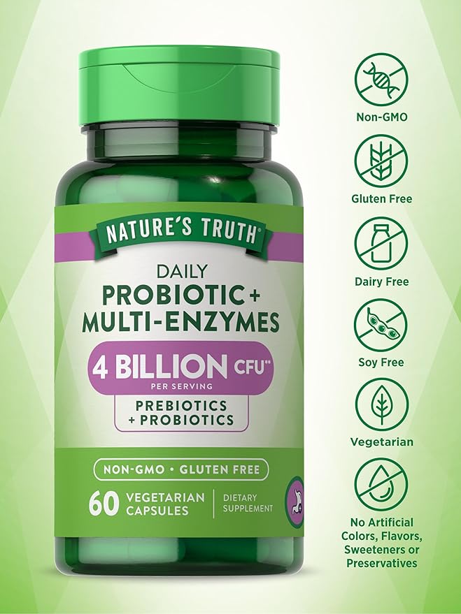 Nature's Truth Probiotics with Enzymes 60 Capsules
