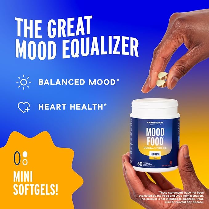 Oceanblue Essentials Mood Food – 60ct Omega-3 EPA 1 Month