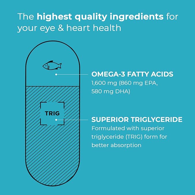 Viteyes Omega-3 TG Eye & Heart 60 Count