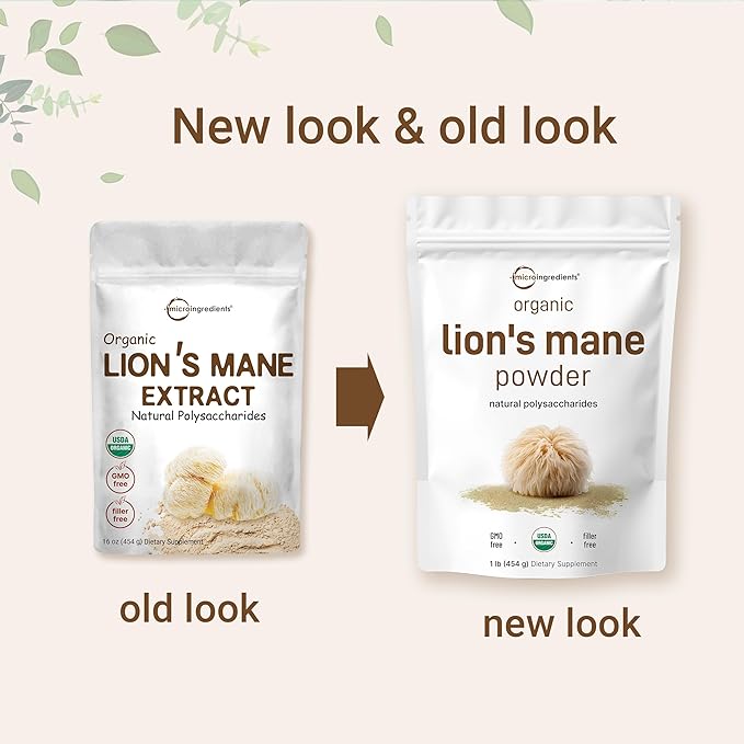 Micro Ingredients Organic Lions Mane Mushroom 16 Ounce
