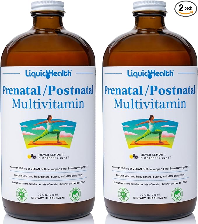 LIQUIDHEALTH Prenatal/Postnatal Multiple Liquid Women's Multivitamin (2 Pack)