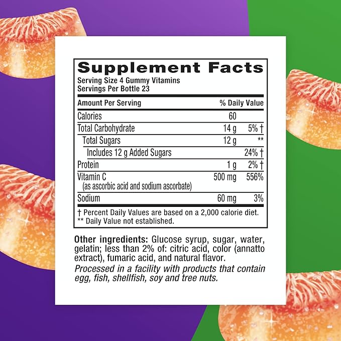 Vitafusion Extra Strength Power C Gummy (1) Vitamins, 92 Count 2)