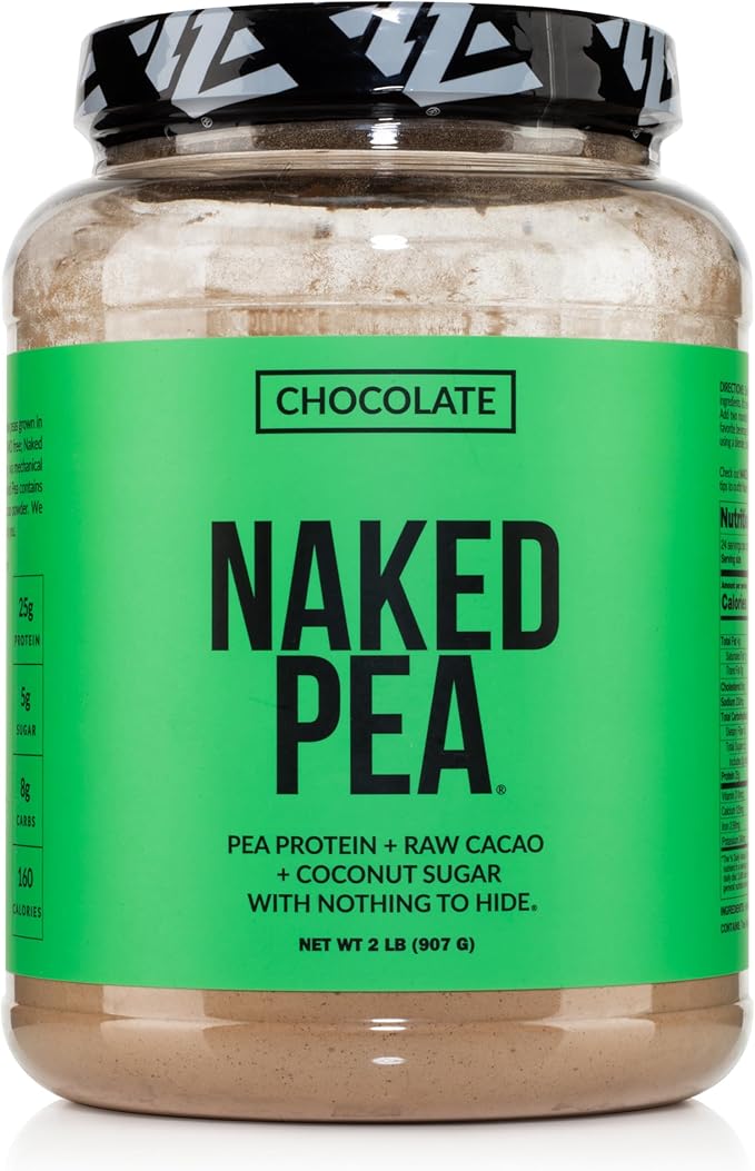NAKED Chocolate Pea Protein Isolate from 3 Ingredients, 2LB