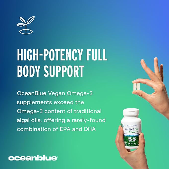 Oceanblue Professional Vegan Omega-3 1300-60 Count 30 Servings