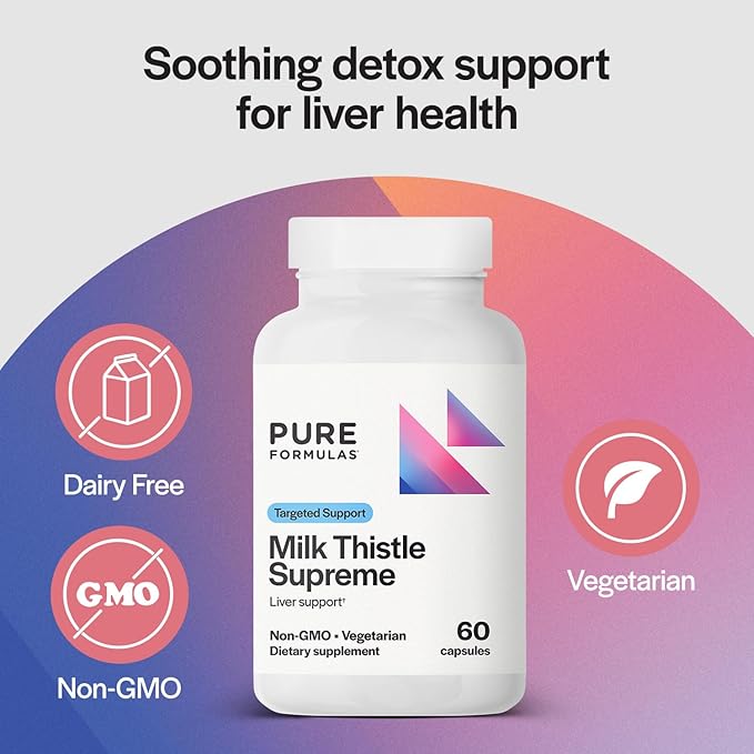 PureFormulas Milk Thistle Supreme 250 mg 60 Capsules