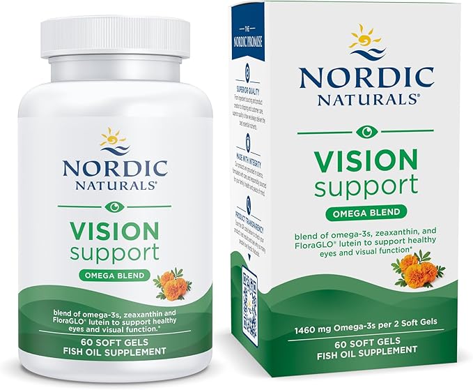 Nordic Naturals Omega Vision, Lemon 60 Soft 30 servings