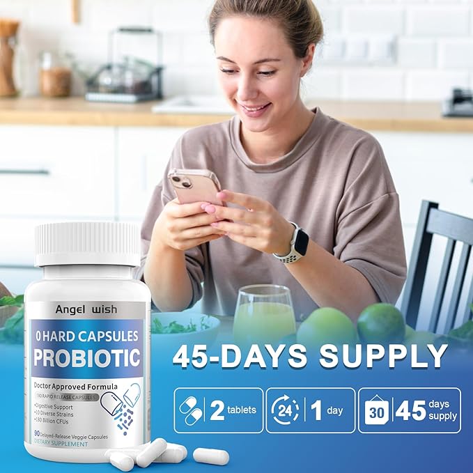 Prebiotics-Probiotics Nutritional-Supplements Women-Men 90Count 180 Billion