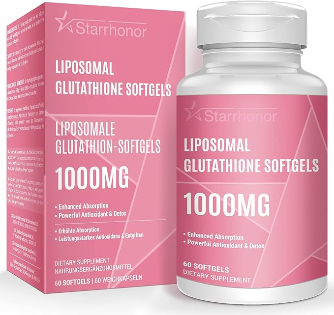 Liposomal Glutathione Softgels 1500MG, Reduced Glutathione 60 Softgels