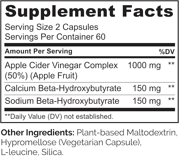 NATURELO Apple Cider Vinegar Capsules - Natural ACV with Mother Supplement for Men & Women for Detox, Cleanse and Weight Management - 120 Vegan Capsules (Pack of 2)