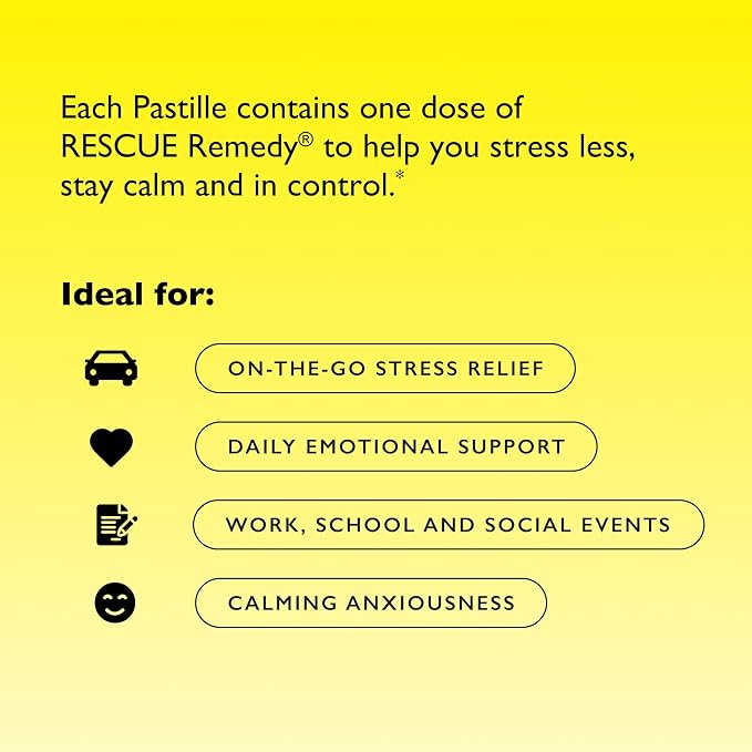 RESCUE Bach PASTILLES, Mixed Berry Flavor, 35 Count