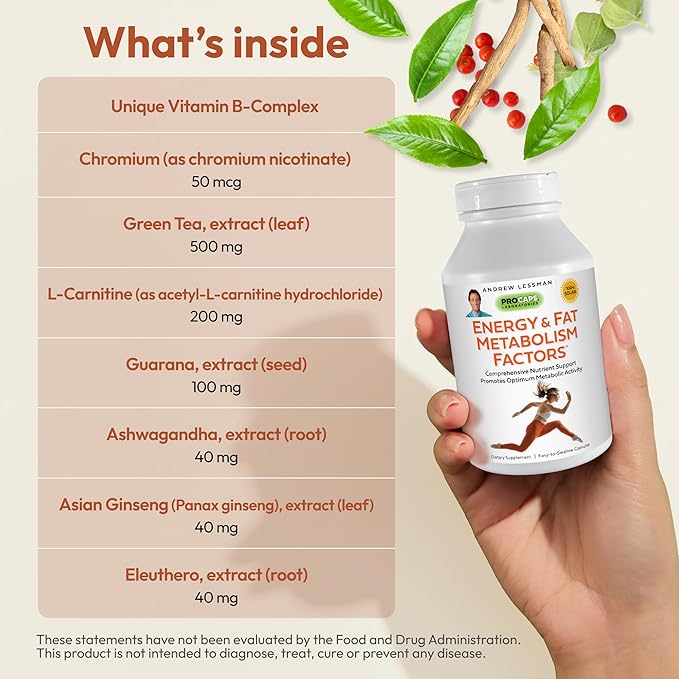 ANDREW LESSMAN Energy & Fat Metabolism 60 Capsules