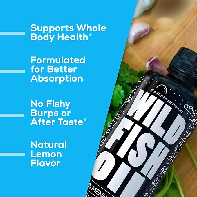 Wild Foods Liquid Omega 3 Fish 16 oz (4 pk)