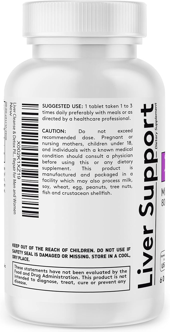 Youth & Tonic Liver Detox Cleanse 60 Herbal