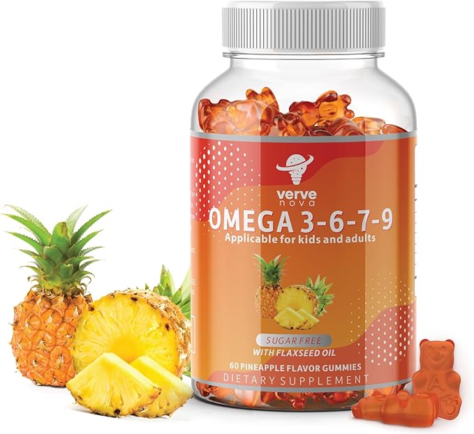 Omega 3 Gummies with Omegas 6, 7, 9, 9, DHA
