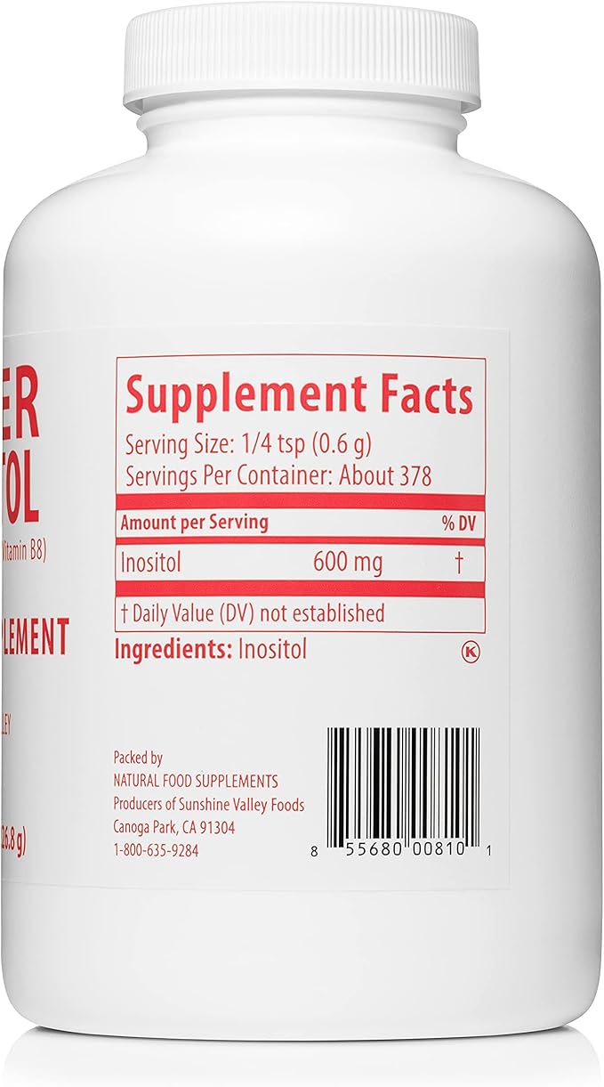 Super Inositol, Vitamin B8 Powdered Dietary 16 oz