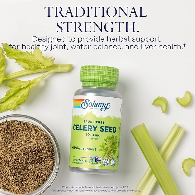 Solaray Celery Seed, 505mg, 100 Vegetarian