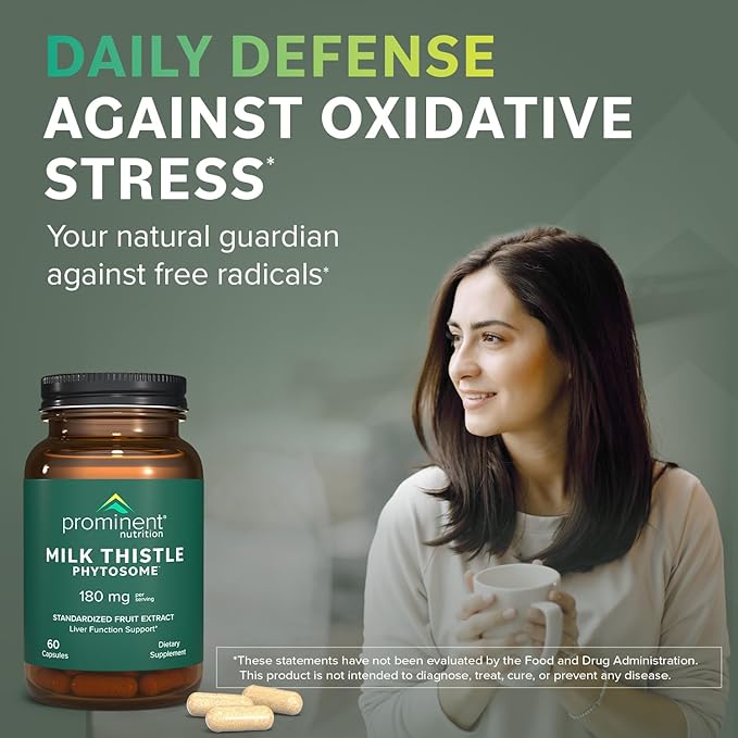 Milk Thistle Phytosome™ Supplement 180 mg, 60 Day