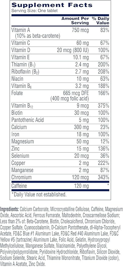 ONE A DAY Women’s Active Metabolism 50 Count 2)
