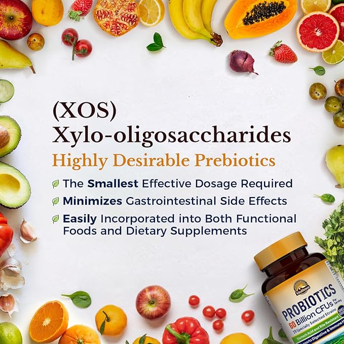 VITALITOWN Probiotics + Prebiotics 60 Billion 19 Strains 60 Delayed