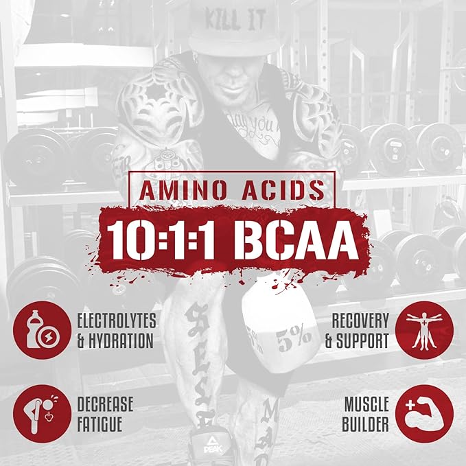 5% Nutrition Rich Piana AllDayYouMay BCAA Powder | Premium Intra & Post Workout Amino Acids, Hydration, Endurance, Muscle Recovery, Joint & Liver Support | 15.87 oz, 30 Servings (Push Pop)