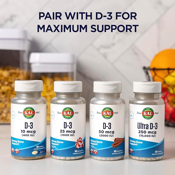 KAL Calcium Citrate 1000mg, High Potency 60 Day