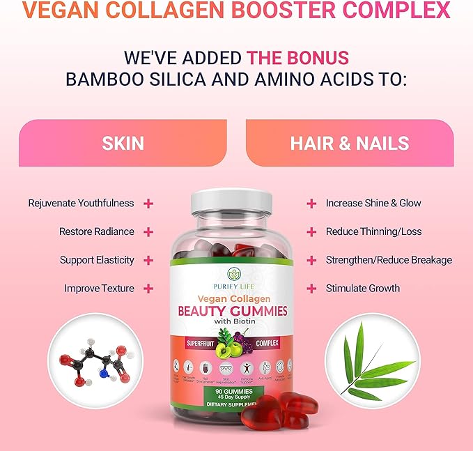 Purify Life Vegan Collagen Gummies (90 Chews)