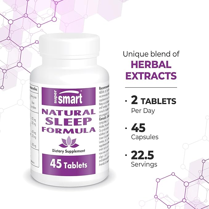 Supersmart - Natural Sleep Formula (Advanced 45 Tablets
