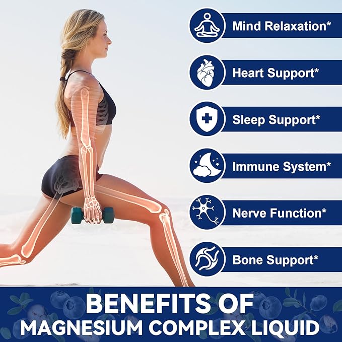 21 in 1 Magnesium Glycinate Complex D3,K2,B6 & B12 Plus Omega-3 Sea Flavor,2 Fl
