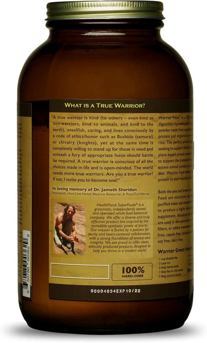 HEALTHFORCE SUPERFOODS Warrior Food Protien Powder 500 Grams