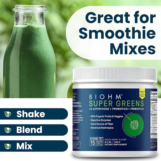 BIOHM Super Greens 34 Superfood (30 Servings)
