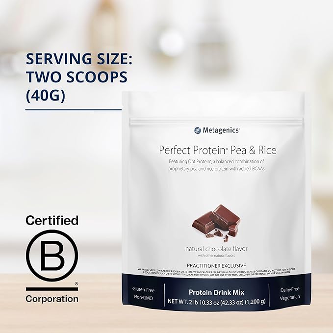 Metagenics Perfect Protein Pea & Rice 20 g 30 Servings