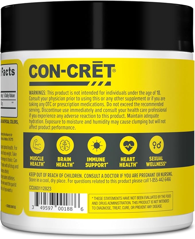 Creatine HCl Powder | Muscle, Cognitive, Cellular Energy Support | No Bloating or Cramps | USA Made & NSF Certified | Lemon Lime (64 Serving)