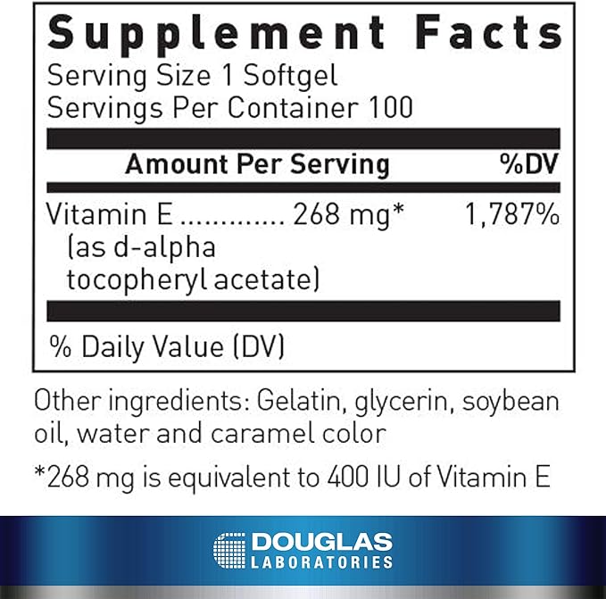 Douglas Laboratories E-400 100 Capsules