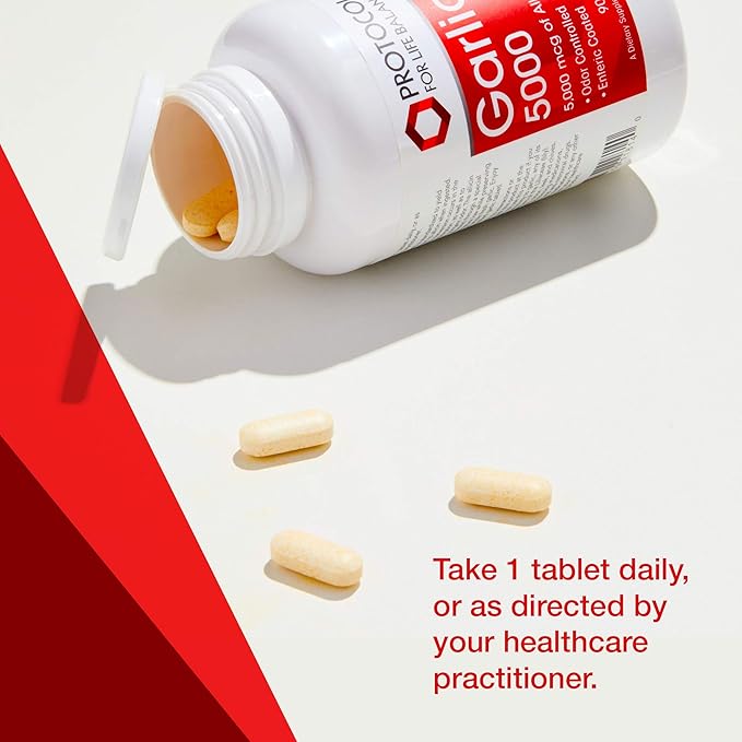 Protocol Garlic 5,000-5,000mcg Allicin Supplement 90 Tablets
