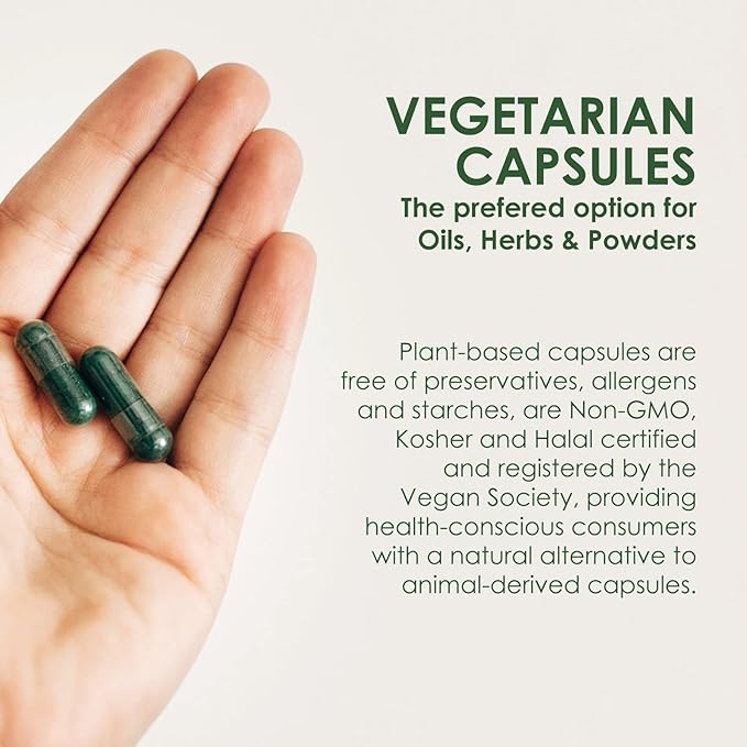 Capsuline Size 00 Empty Vegan Capsules, Clear - 1000 Count| Vegetarian, Kosher, Non-GMO & Halal Certified |DIY Vegetable Capsule Filling