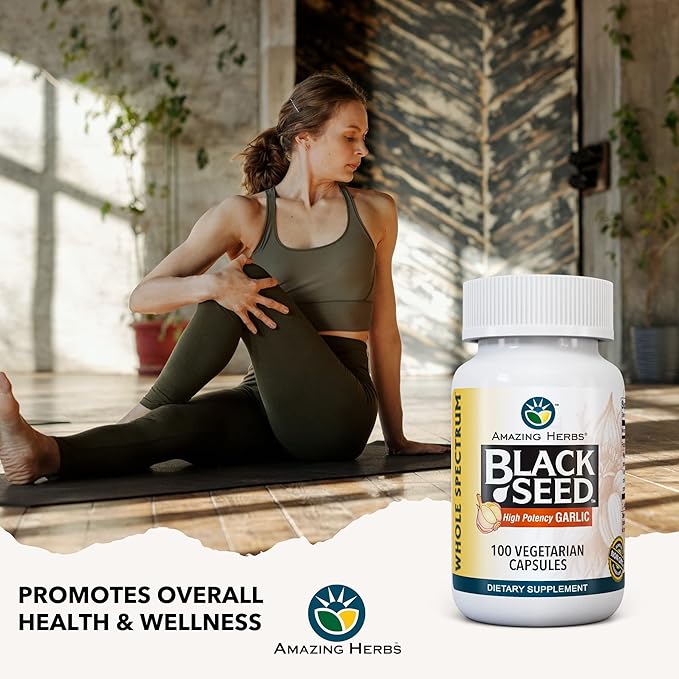 Amazing Herbs Whole Spectrum Black Seed 100 Count