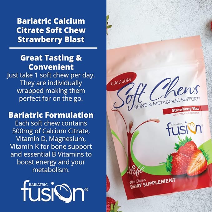 Bariatric Fusion Calcium Citrate & Energy 60 Count