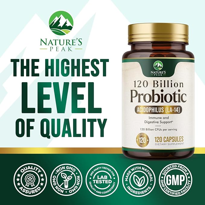 Probiotics for Digestive Health, 120 Billion 120 Capsules