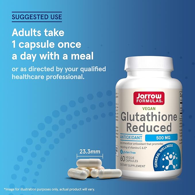 Jarrow Formulas Glutathione Reduced 500 mg 60 Veggie