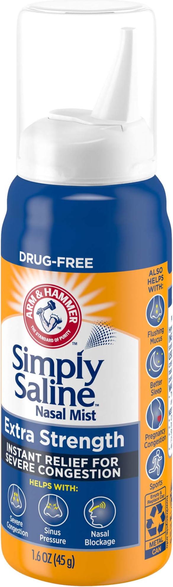 Arm & Hammer Simply Saline Nasal 1.6 Ounce