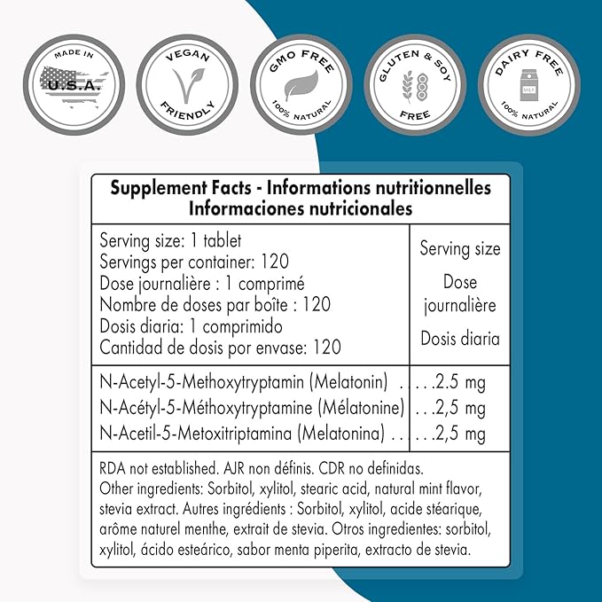 Supersmart - Melatonin 2.5mg (Ultra Fast 60 Sublingual