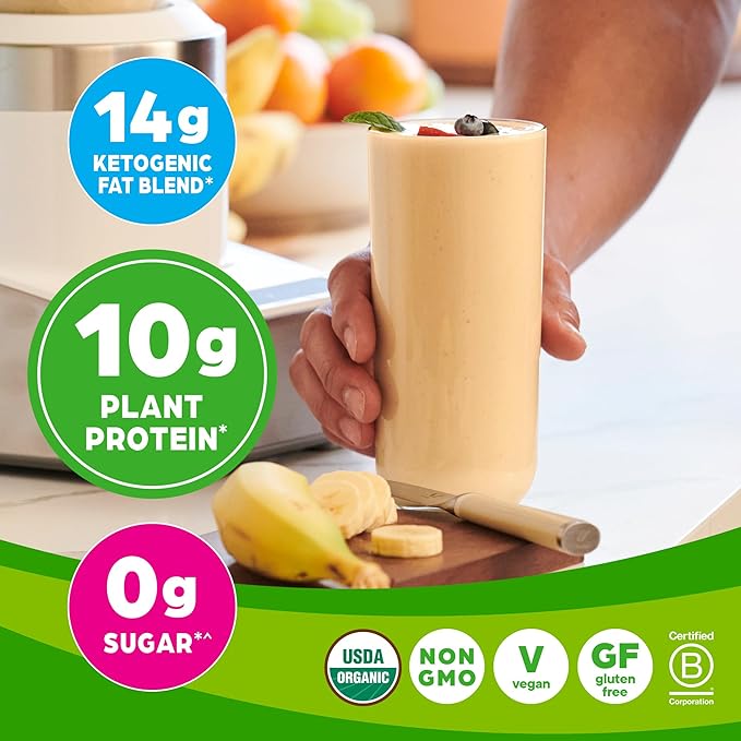 Orgain Organic Keto Vegan Protein Powder, 10g Plant 0g Sugar*, 0.97lb