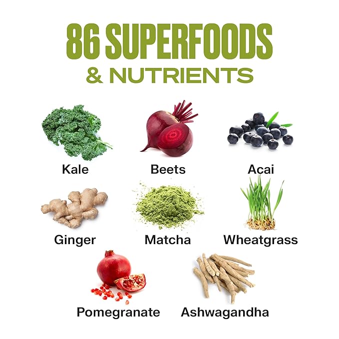 VitaHustle ONE Superfood Protein All-in-One Nutrition 20g Vanilla 86 Superfoods, 15 Servings