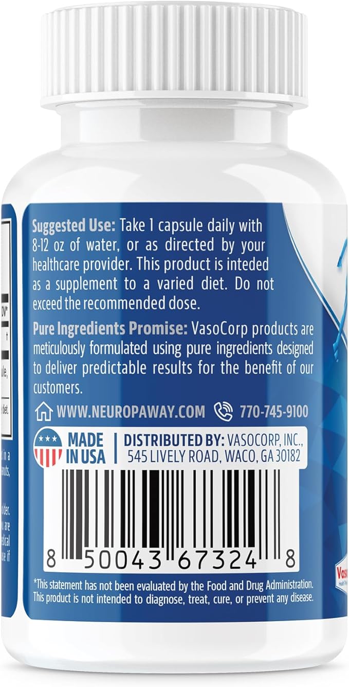 NeuropAWAY Elements N-Acetyl L-Cysteine 1000mg 60ct (60 1000mg 1000mg Capsules 3 Bottles